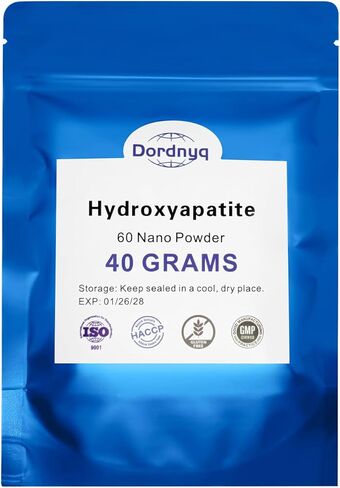 Nano Hydroxyapatite Powder for DIY Toothpaste, Teeth Whitening Repair Tooth Enamel Strong Teeth High Material hydroxyapatite are Very Suitable for DIY40 Grams in Saudi Arabia