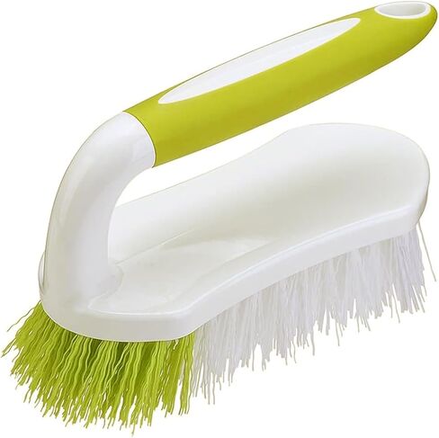 Heavy Duty Scrub Brush with Stiff Bristles - Comfort Grip Cleaning Brush for Tile, Carpet, Sink, Shower - Durable Ergonomic Handle for Floor Tub Scrubbing in Saudi Arabia