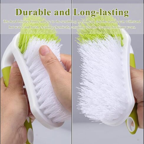 Heavy Duty Scrub Brush with Stiff Bristles - Comfort Grip Cleaning Brush for Tile, Carpet, Sink, Shower - Durable Ergonomic Handle for Floor Tub Scrubbing in Saudi Arabia