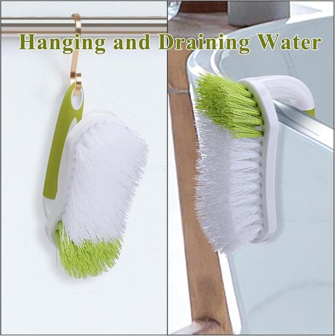 Heavy Duty Scrub Brush with Stiff Bristles - Comfort Grip Cleaning Brush for Tile, Carpet, Sink, Shower - Durable Ergonomic Handle for Floor Tub Scrubbing in Saudi Arabia