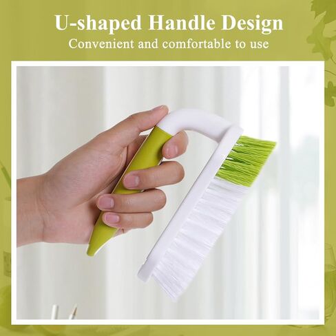 Heavy Duty Scrub Brush with Stiff Bristles - Comfort Grip Cleaning Brush for Tile, Carpet, Sink, Shower - Durable Ergonomic Handle for Floor Tub Scrubbing in Saudi Arabia