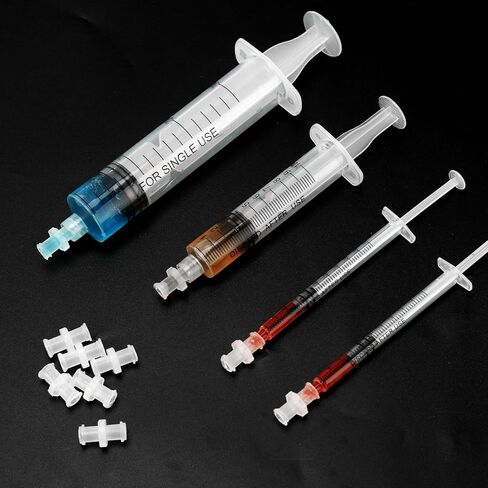 Luer Lock Syringe Connector Adapter, Syringe Fluid Distribution Adapter(White,10 Pcs) in Saudi Arabia