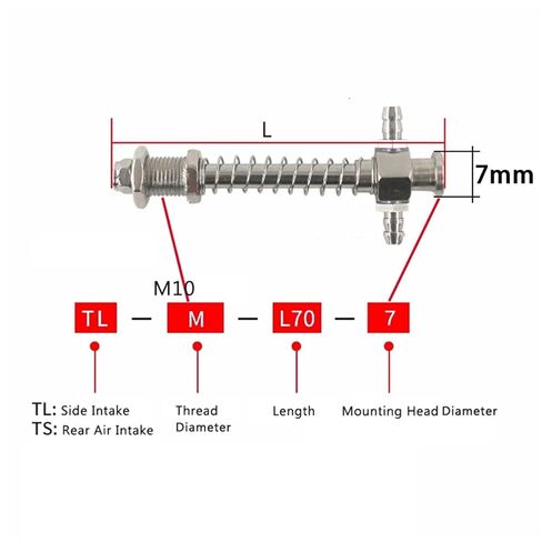 1Pcs Pneumatic Vacuum Suction Cup Manipulator 7mm Mounting Head Accessories Silicone Suction Nozzle Injection Molding Machine Robot(TL-M-L120-7) in Saudi Arabia