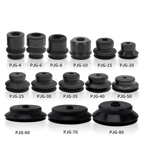 1PCS PJG Series PJG-30/35/40/50/60/70/80S/N Round Double Layer White Silicone Industrial Suction Cup Vacuum Sucker(PJG-10,70R) in Saudi Arabia