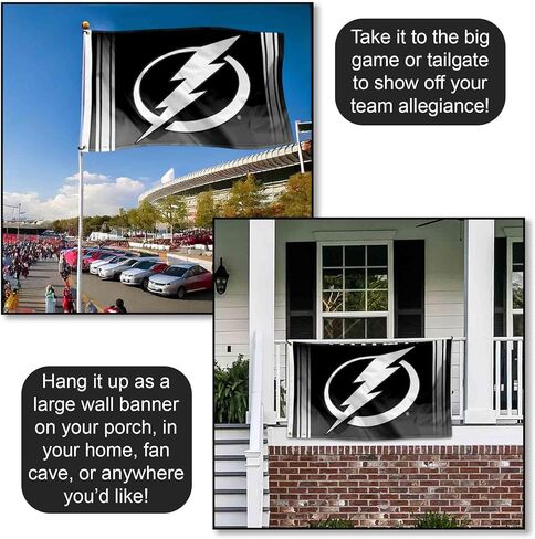 Tampa Bay Lightning Blackout 3x5 Feet Banner Flag in Saudi Arabia