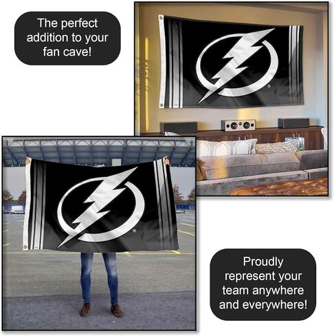 Tampa Bay Lightning Blackout 3x5 Feet Banner Flag in Saudi Arabia