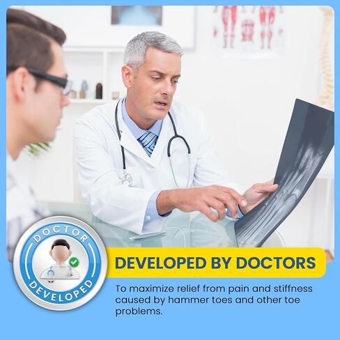 مصحح إصبع القدم المطرقة من جامبو - 6 قطع من الجل الناعم لفرد إصبع القدم، جبيرة مصحح إصبع القدم المطرقة لأصابع القدم المجعدة والملتوية والمخلبية، 3 أحجام مختلفة للنساء والرجال - بيج in Kuwait