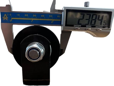 بكرة توجيه البوابة المنزلقة مقاس 12 بوصة. زوج براغي المحور قابل للإزالة، لص أسود صلب in Saudi Arabia