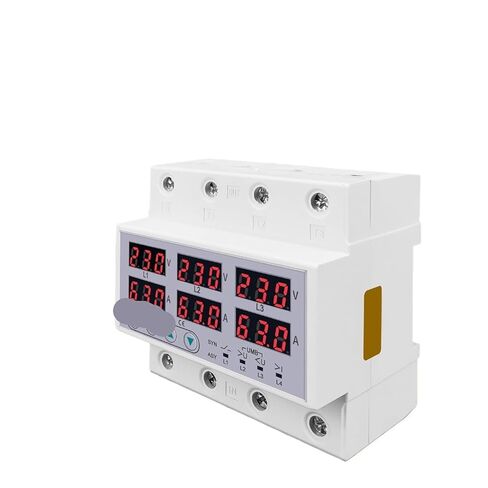 ينطبق على 3 مراحل 63A Din Rail قابل للتعديل أكثر من تحت الجهد الحالي حماية الحد الحالي حامي التتابع SYN ASYNC متزامن غير متزامن in Kuwait