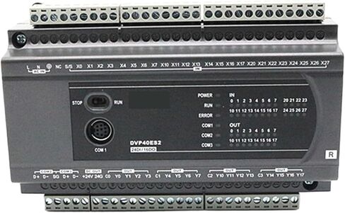 وحدة تحكم البرمجة من سلسلة ES2 DVP24ES200R 100-240VAC 16DI 8DO مخرج التتابع in Kuwait