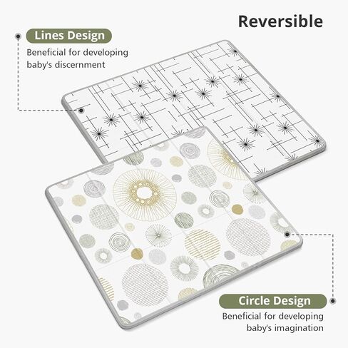 حصيرة لعب الأطفال القابلة للطي ، و piglog playmats playmats للأطفال والأطفال الصغار ، واللعب الرغوي الآمن لوقت البطن ، و 50 × 50 حصيرة ، وملفات أرضية محمولة قابلة للانعكاس للطفل ، والطفل ، والديناصور in Saudi Arabia