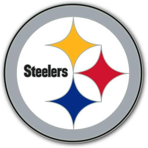 دبوس طية صدر السترة يحمل شعار Pittsburgh Steelers - شارة دبوس رسمية لفريق NFL، ملحق لمحبي كرة القدم للقبعات والسترات والحقائب in Kuwait