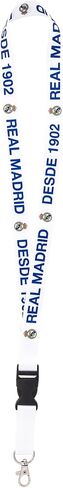 صبار الصحراء Real Madrid FC Lanyard Los Blancos Madridistas فريق كرة القدم مفاتيح السيارة معرف شارة حامل سلسلة مفاتيح قابلة للفصل مشبك مشبك (حبل D) in Saudi Arabia