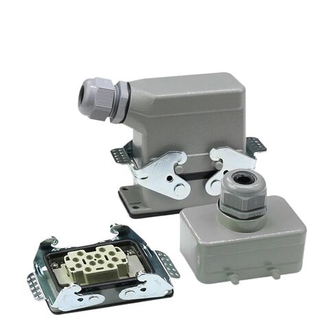 HDC-HE-012 موصل مستطيل للخدمة الشاقة 12-core مقبس صناعة الطيران 500 فولت 16A 1 قطعة (خط جانبي مع غطاء) in Kuwait