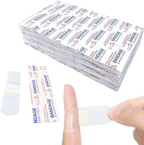 200 Pcs Clear Adhesive Bandages Waterproof PE Bulk Sterile Pads Latex-Free for First Aid & Wound Care in Saudi Arabia
