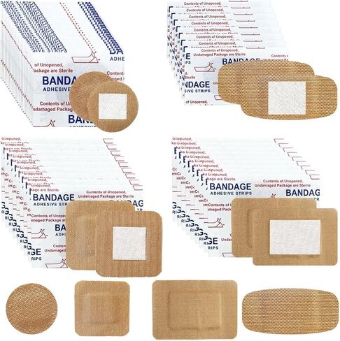 120Pcs Multi-Style Breathable Elastic Bandage Set Specially Designed Care Bandage for Facial and Small Wounds Care Bandage(6Style) in Kuwait