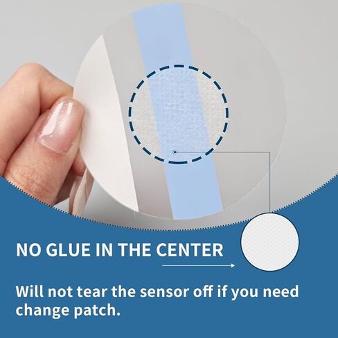 Guardian 4 رقعات استشعار، 50 حزمة من رقعة لاصقة مقاومة للماء لشريط مستشعر Guardian CGM بدون غراء في المنتصف، إقامة طويلة لمدة 7+ أيام، خالية من اللاتكس ولا تسبب الحساسية in Kuwait
