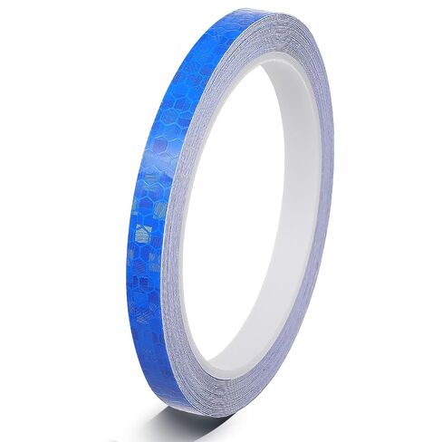 TIESOME Neon Reflective Tape 0.4In x 26 Feet, Safety Warning Glow in The Dark Tape High Viscosity Waterproof Durable Lasting Color Neon Tapes Outdoor DOT Auto Stickers (Blue) in Saudi Arabia