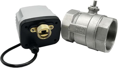 DN15 DN20 DN25 DN32 DN40 DN50 304 Stainless Steel Electric Ball Valve 3-wire 2-way Control Stable 1Pcs(DN32,12VDC_CR02) in Saudi Arabia