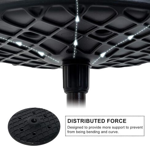 Sundale Outdoor Adjustable Umbrella Table, Portable Round Table Tray with Umbrella Hole, for Beach Patio Garden Poolside 20in Dia in Saudi Arabia