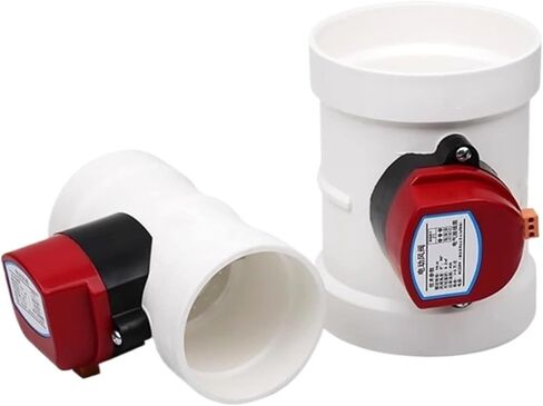 75/110MM ABS Plastic Motorized Damper PVC Check Valve Air Duct Volume Controller For Ventilation Pipe 220VAC(110mm) in Saudi Arabia