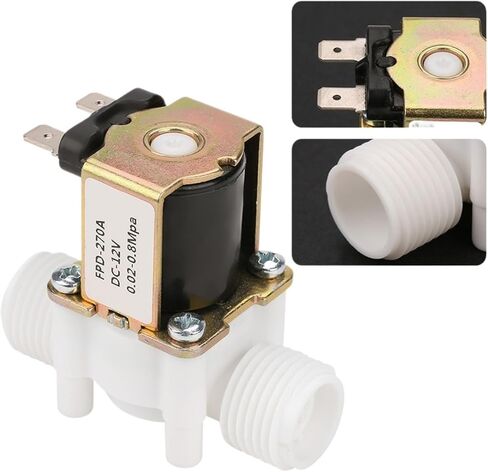 12V G1/2" NC Plastic Electrical Inlet Solenoid Water Valve for Water Dispense Normally Closed Solenoid Valve in Saudi Arabia