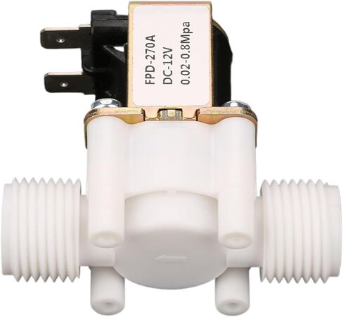 12V G1/2" NC Plastic Electrical Inlet Solenoid Water Valve for Water Dispense Normally Closed Solenoid Valve in Saudi Arabia