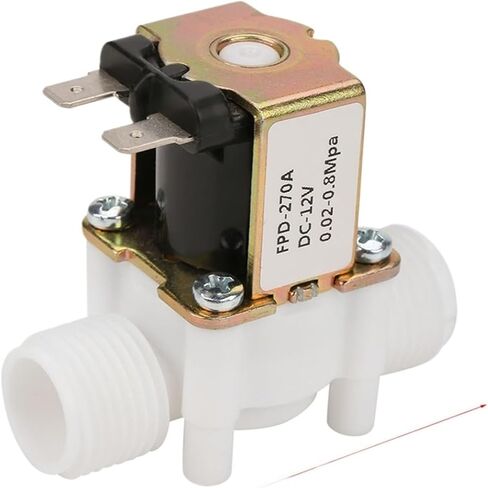 12V G1/2" NC Plastic Electrical Inlet Solenoid Water Valve for Water Dispense Normally Closed Solenoid Valve in Saudi Arabia