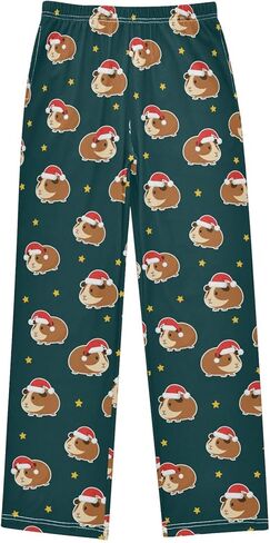 Christmas Guinea Pigs Pajama Pants Long Sleep PJ Pant Pajama Bottoms Elastic Waist Lounge Pants with 2 Pockets XL in Saudi Arabia
