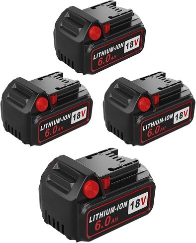 18v Battery 4Pack Replacement for Milwaukee M18 Battery 6.5Ah,High-Capacity Batteries Compaitble with Milwaukee Tools and Charger,2024 Version/New Patented in Saudi Arabia