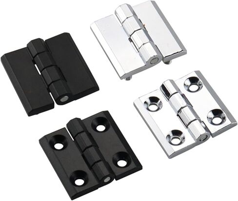 Zinc Alloy Hinge 40 * 40 Hinge with Screw Square Casement Door Hinge 1Pcs(Black-3) in Saudi Arabia
