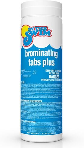 In The Swim Bromine Tablets for Spa, Hot Tubs, or Swimming Pools - 1-inch Brominating Tablets - 3.5 Pounds in Kuwait