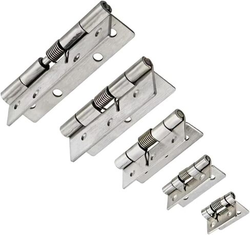 304 Stainless Steel Industrial Equipment 2.5 Or 1 Or 3 Inch Automatic Reset Spring Hinge 1Pcs(38x32 Buffed) in Saudi Arabia