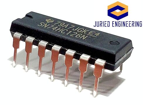 SN74HC126N SN74HC126 74HC126 بوابات عازلة رباعية للحافلات مع مخرجات 3 حالات صديقة للوحة التجارب IC DIP-14 (حزمة من 20) in Kuwait