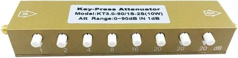 المخفف القابل للتعديل KT3.0-90/1S-2S(10W)/KT4.0-90/1S-2N(10W) الخطوة 0-90dB 0-3G SMA-KK المخفف المتغير للضغط على المفاتيح (KT3.0-90 1S-2S 10W) in Kuwait