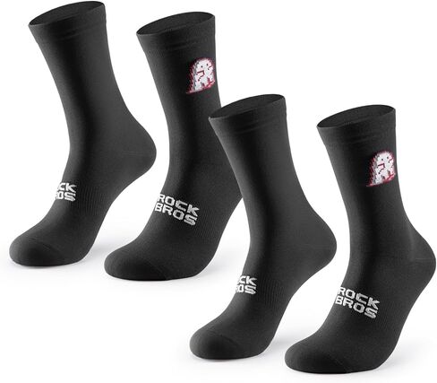 ROCKBROS Athletic Socks Cycling Sock with Wear-resistant Heel, VNS Halloween Series Breathable Crew Socks, 2 & 3-Pack in Saudi Arabia