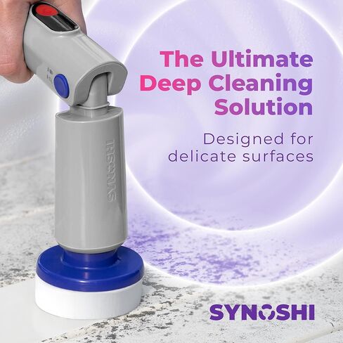 SYNOSHI PRO Electric Spin Scrubber Magic Melamine Sponge for Bathroom & Shower Cleaning Brush, Kitchen Brush Head For Power Scrubber - Set of 3 Magic Sponges in Kuwait