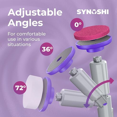 SYNOSHI PRO Electric Spin Scrubber Magic Melamine Sponge for Bathroom & Shower Cleaning Brush, Kitchen Brush Head For Power Scrubber - Set of 3 Magic Sponges in Kuwait