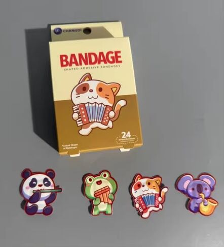 Assorted Animal Bandages, Self Adhesive Bandage Set, Waterproof, Sterile Wound Care, 24 Count in Saudi Arabia