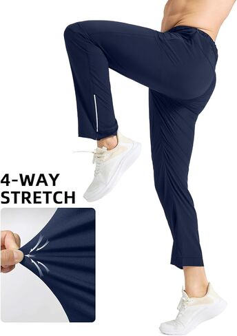 Men's Lightweight Jogging Sweatpants Quick Dry Water Resistant Comfortable Athletic Pants for Running Camping Hiking in Saudi Arabia