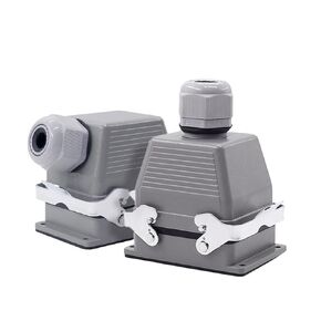 HDC-HE-032-1/2 Heavy Duty Connectors Screw Connection F/M 32pin 16A Industrial Rectangular Aviation Connector Plug 1Pcs(HDC-HE-032-1) in Kuwait