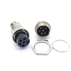 1set GX16 2/3/4/5/6/7/8/9 Pin Male Female 16mm L70-78 Circular Aviation Socket Plug Wire Panel Connector(GX16 2Pin) in Kuwait