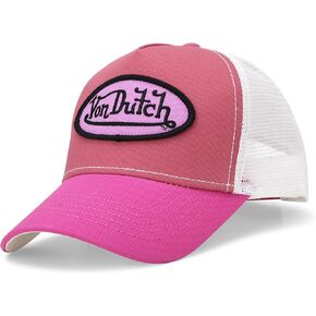 قبعة سائقي الشاحنات من Von Dutch للجنسين - قبعة بيسبول شبكية خلفية كلاسيكية كلاسيكية ذات كتلة ملونة للرجال والنساء in Kuwait