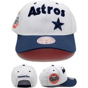 Mitchell & Ness Houston Astros Cooperstown MLB Evergreen Pro Snapback Hat Cap - White in Kuwait