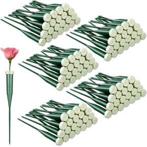150 Pcs Floral Water Tubes Green Floral Tubes Plastic Flower Supplies for Fresh Flowers with Rubber Cap for Flower Stem Arrangements Florist Supplies(6 Inch) in Kuwait