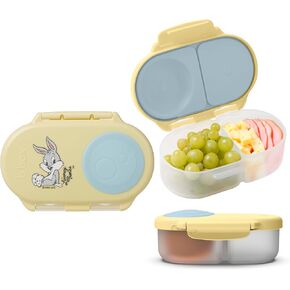 b.box Looney Tunes Snackbox, Snack Container for Kids, Toddler Snack Box Container, Reusable Small Bento Box for Lunch, School & Travel, Leak Proof Lid, BPA free, Dishwasher Safe 4 1/4 Cup Capacity in Saudi Arabia