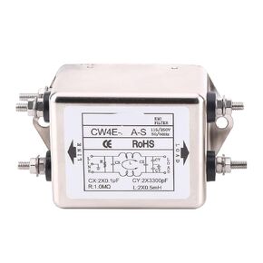 مرشح طاقة تيار متردد أحادي الطور 220 فولت CW4E-3A 6A 10A 20A 30A-S(CW4E-6A-S) in Kuwait