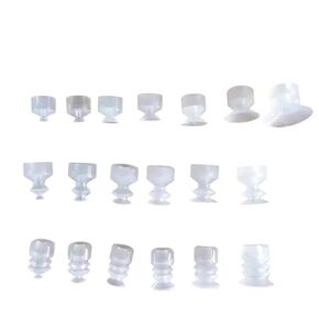 1Pcs Vacuum Suction Cup, Small Head, Single and Double Three Layers, Manipulator, Pneumatic, Silicone, Powerful Suction Nozzle, Round(SP-S4) in Kuwait