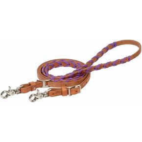 Weaver Leather Laced Barrel Rein with Polyester Shoe Lacing, 5/8" x 8' in Kuwait