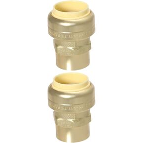 قطعتان من محول XFITTING مقاس 3/4 بوصة × 1/2 بوصة أنثى NPT، نحاس، تركيبات سباكة للنحاس، Pex، CPVC in Kuwait